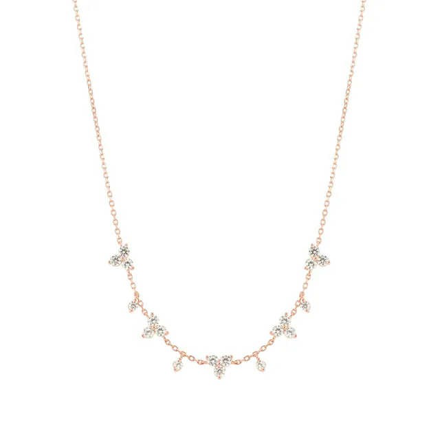 LIFE BOUQUET Collana Oro Rosa