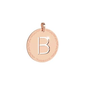 MY WORLD ALPHABET Medaglia Lettera B - Oro Rosa