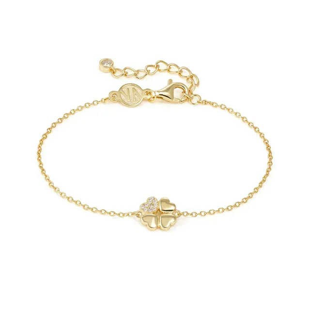 PETIT SPARKLE Bracciale Quadrifoglio Oro