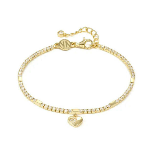 PETIT SPARKLE Bracciale Tennis Cuore Oro