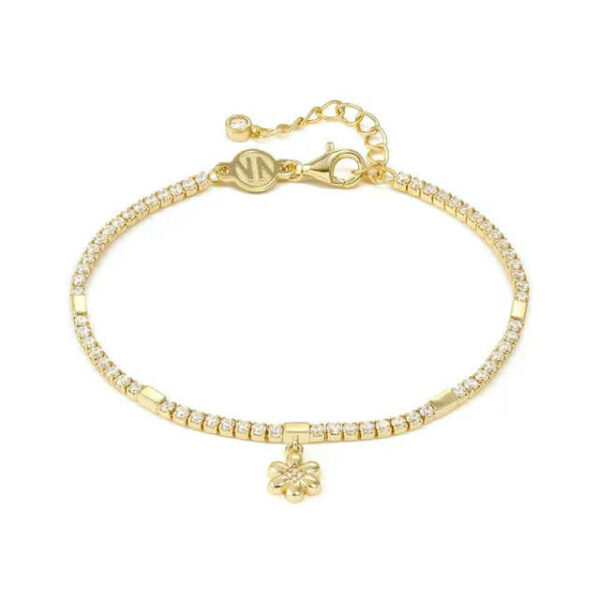 PETIT SPARKLE Bracciale Tennis Fiore Oro