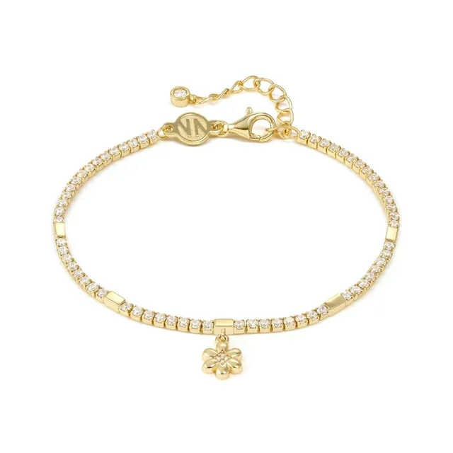 PETIT SPARKLE Bracciale Tennis Fiore Oro