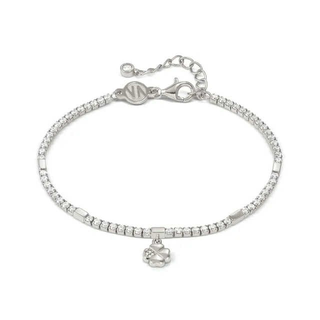 PETIT SPARKLE Bracciale Tennis Quadrifoglio