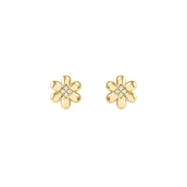 PETIT SPARKLE Orecchini Fiore Oro