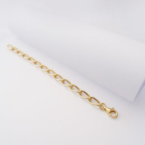 Bracciale Catena Ovale Gold in Argento925