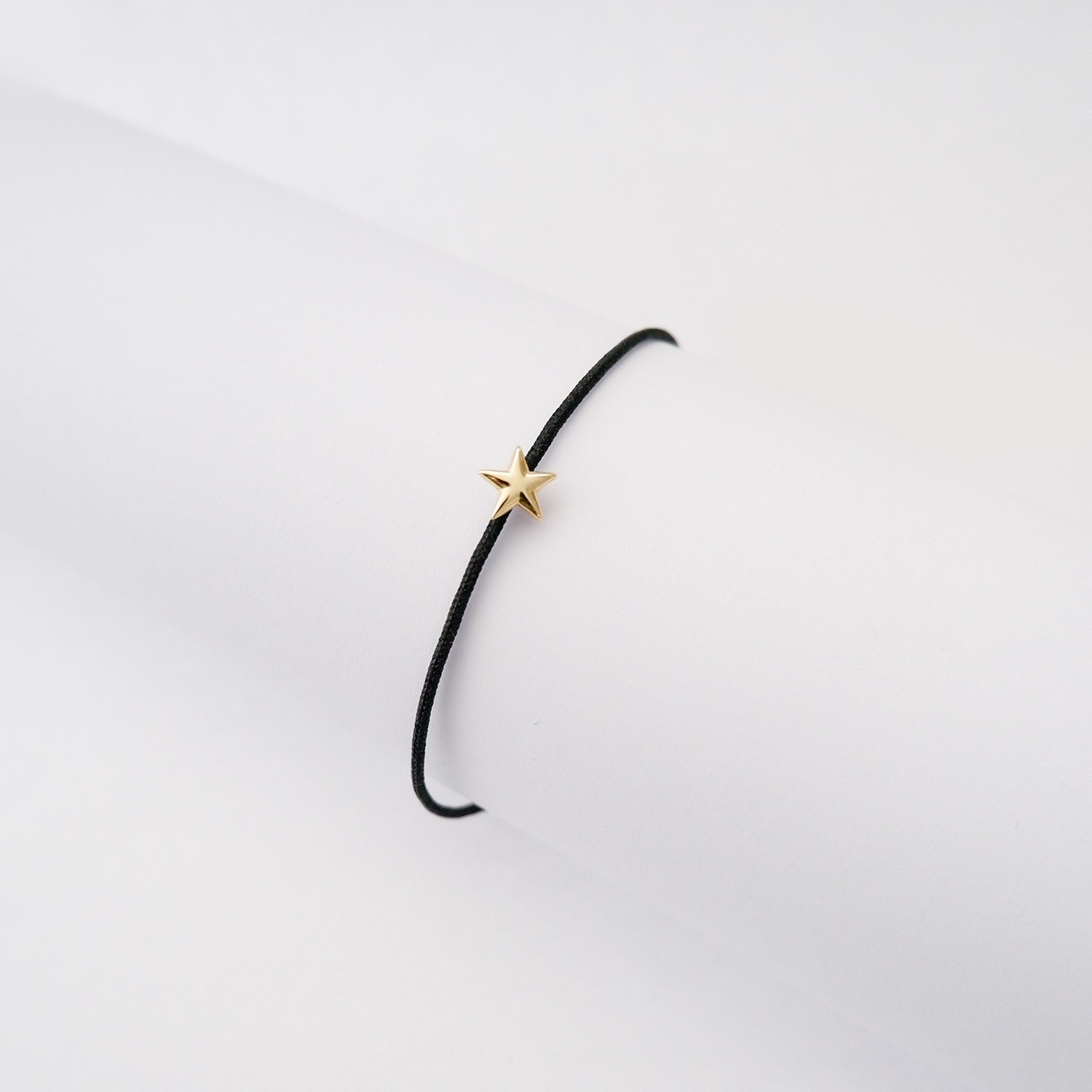 Bracciale Stella in Argento925 e Cordoncino nero