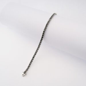 Bracciale Tennis in argento925 e zirconi neri