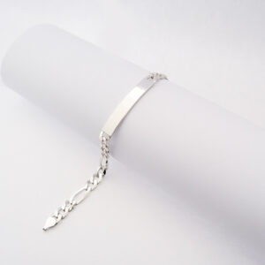 Bracciale Uomo Catena 3+1 con Targa in Argento925