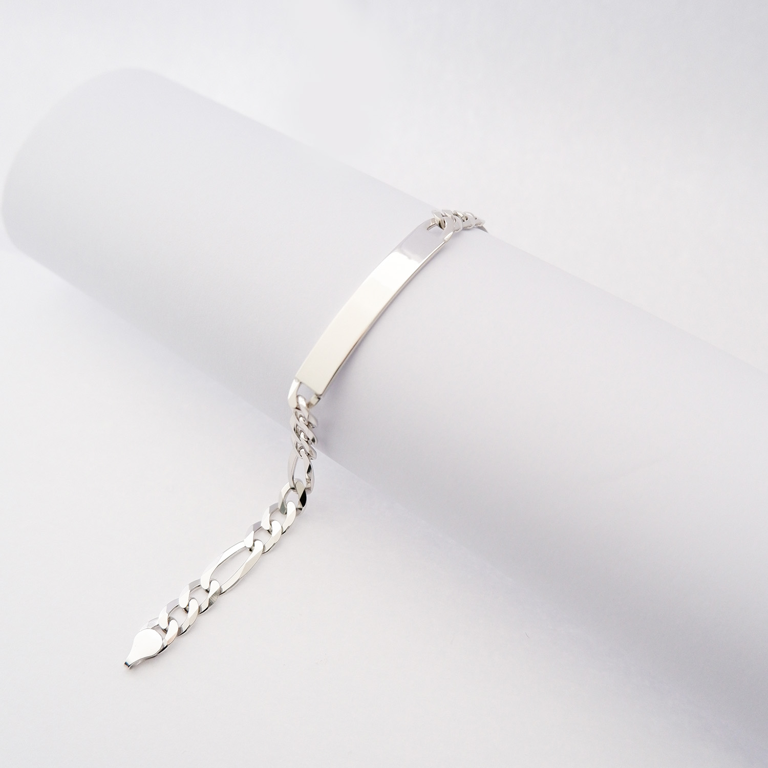 Bracciale Uomo Catena 3+1 con Targa in Argento925