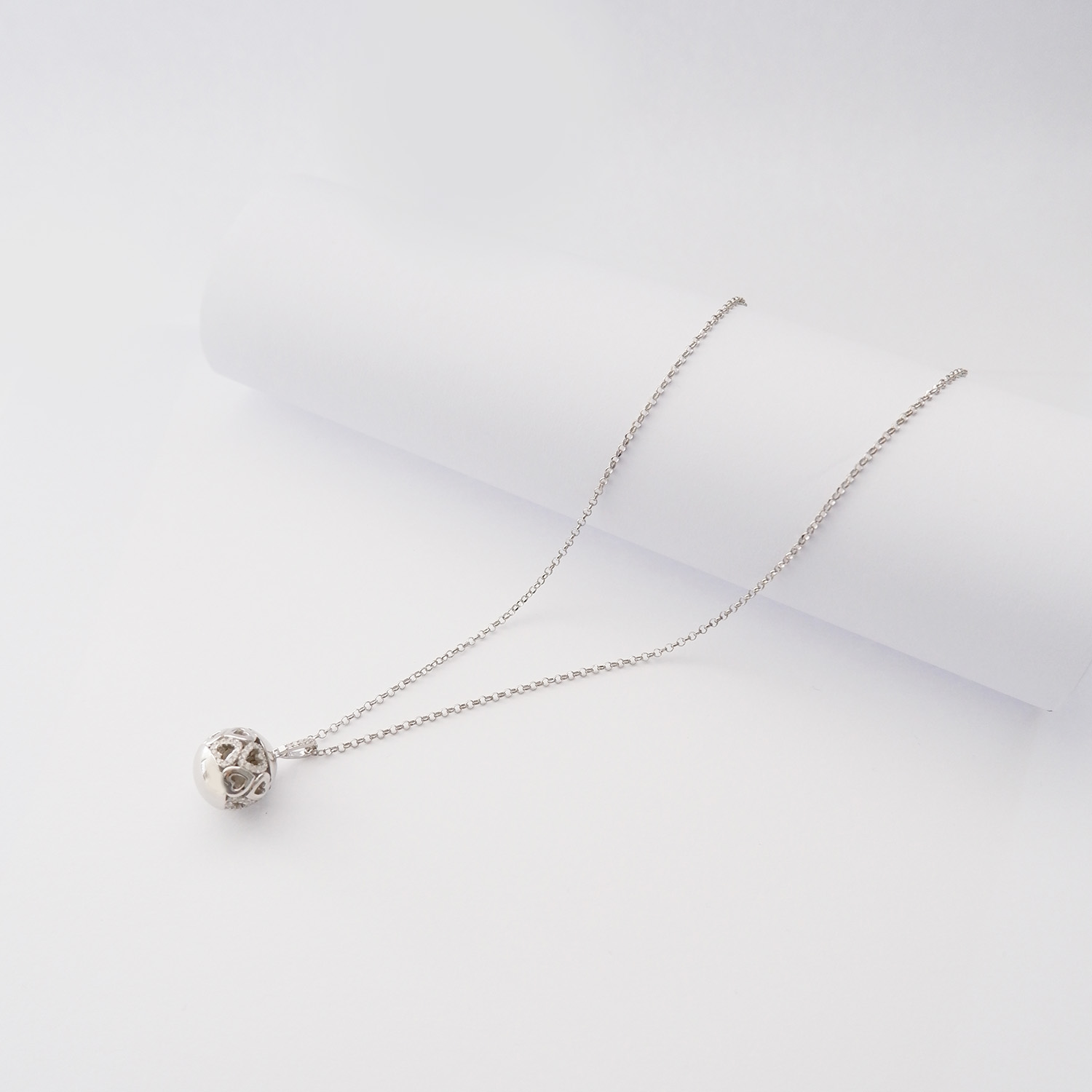 Collana Chiama Angeli Cuori in Argento925 e Zirconi