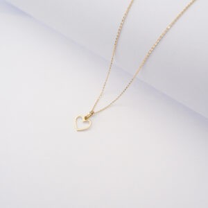 Collana Cuore in oro giallo 18kt