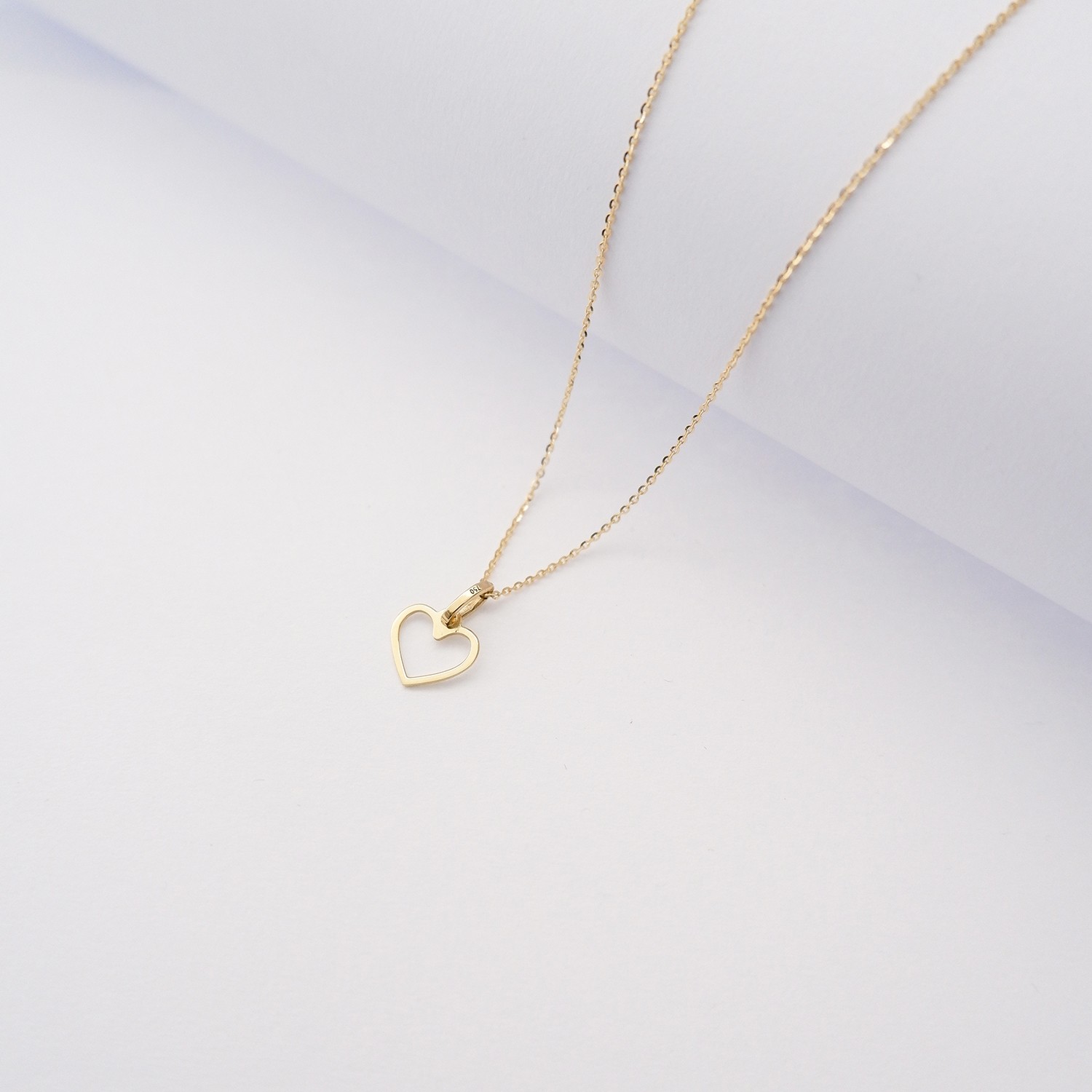 Collana Cuore in oro giallo 18kt