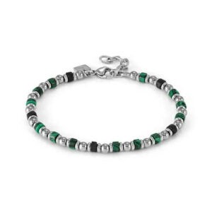 INSTICTSTYLE SEA EDITION Bracciale con pietre colorate – Verde
