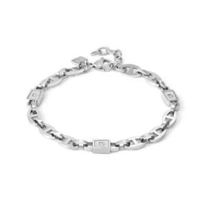 STRONG DIAMOND Bracciale Catena e Diamanti bianchi