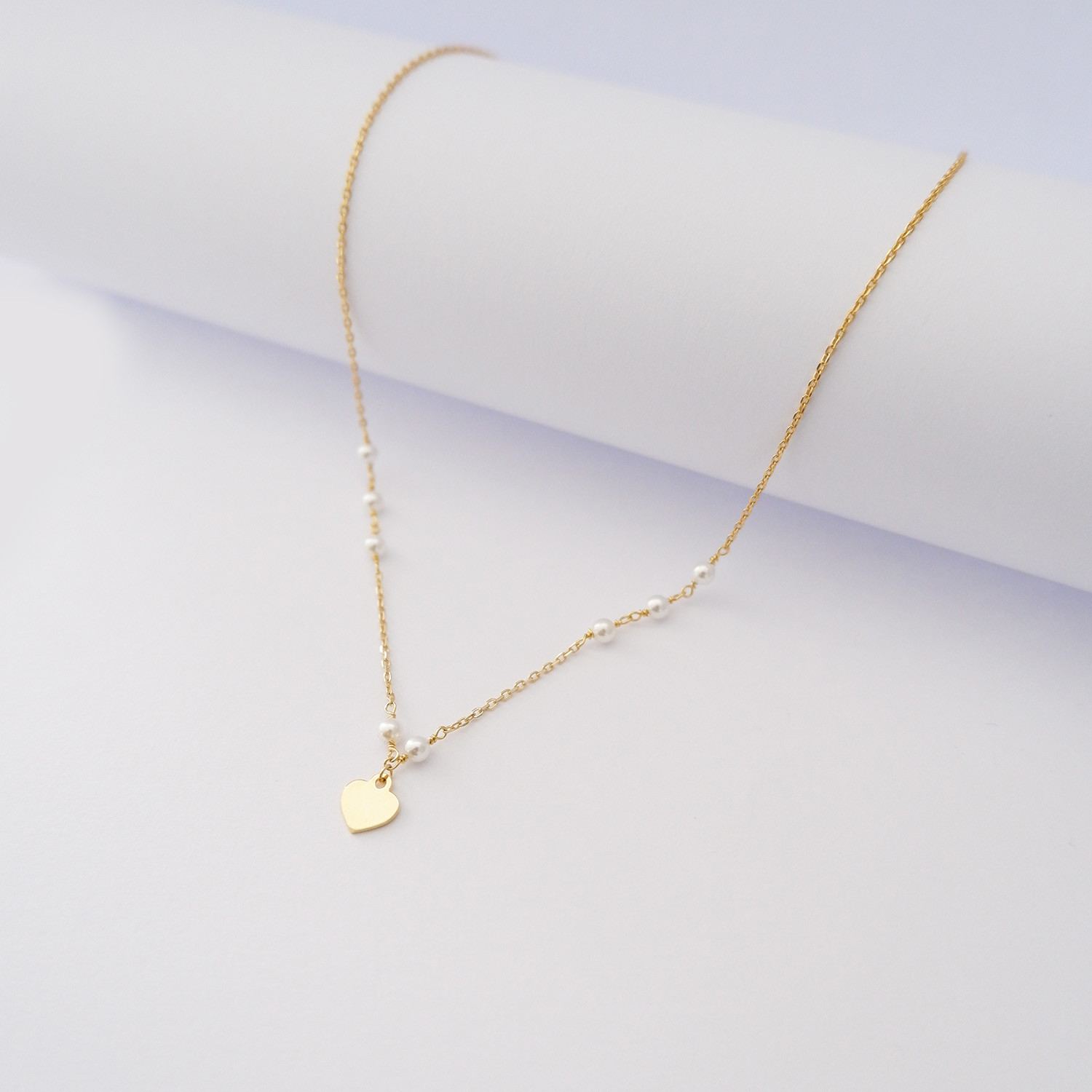 Collana Love in Argento925 e perline