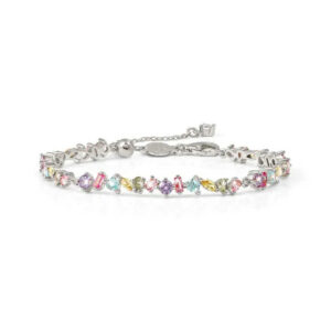 COLOUR WAVE Bracciale Tennis Pietre Colorate