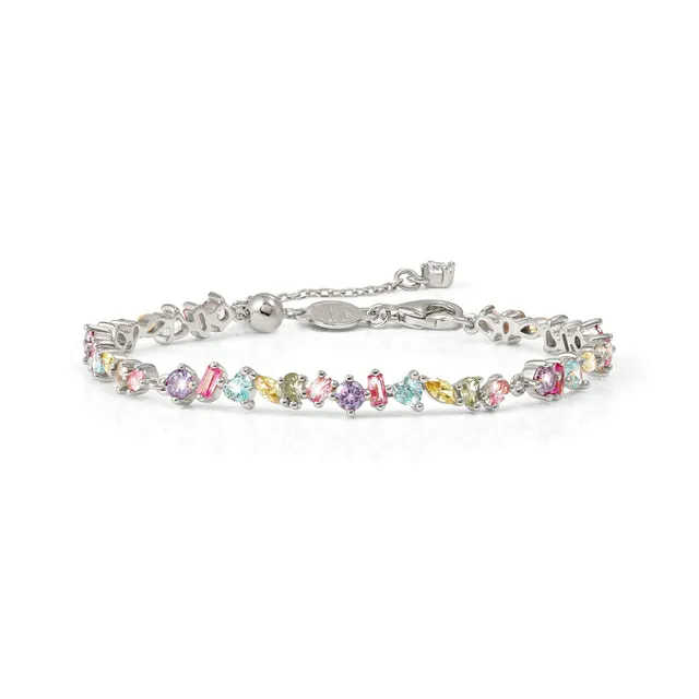 COLOUR WAVE Bracciale Tennis Pietre Colorate