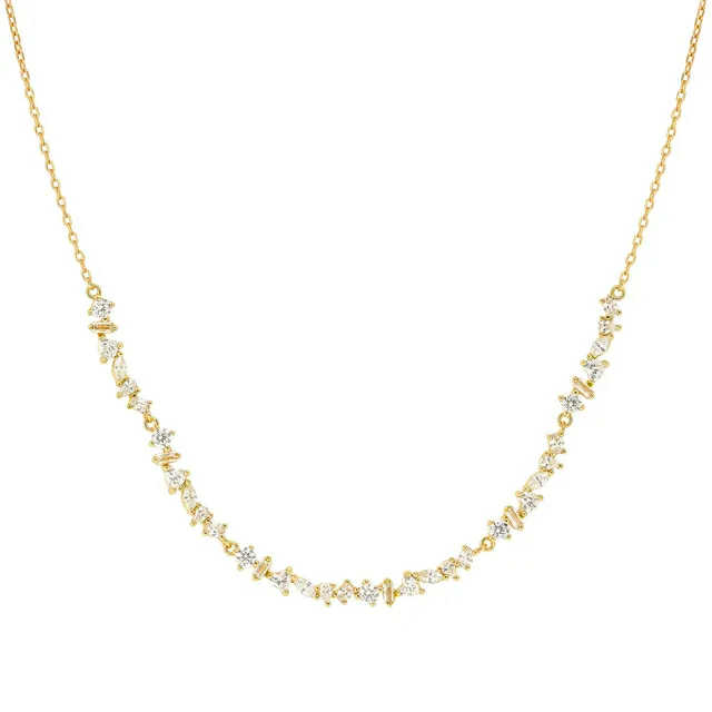 COLOUR WAVE Collana Tennis Pietre Oro