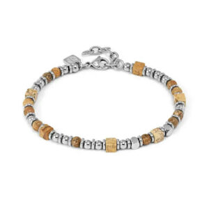 INSTICTSTYLE INFINITY Bracciale con pietre colorate quadrate – Paesina