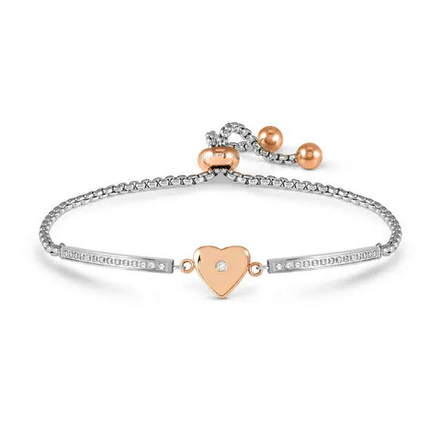 MILLELUCI Bracciale Cuore Bombato