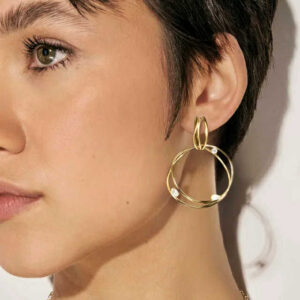 MY REBEL ART Orecchini Cerchio grande Oro