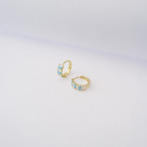 Hoops Mini Baguette Turchese