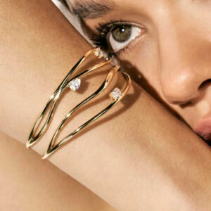 MY REBEL ART Bracciale Rigido con Zirconi