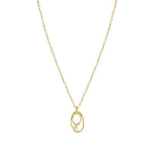 MY REBEL ART Collana Ovale Piccolo Oro