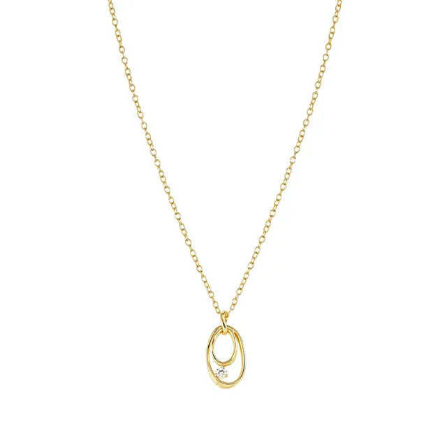 MY REBEL ART Collana Ovale Piccolo Oro