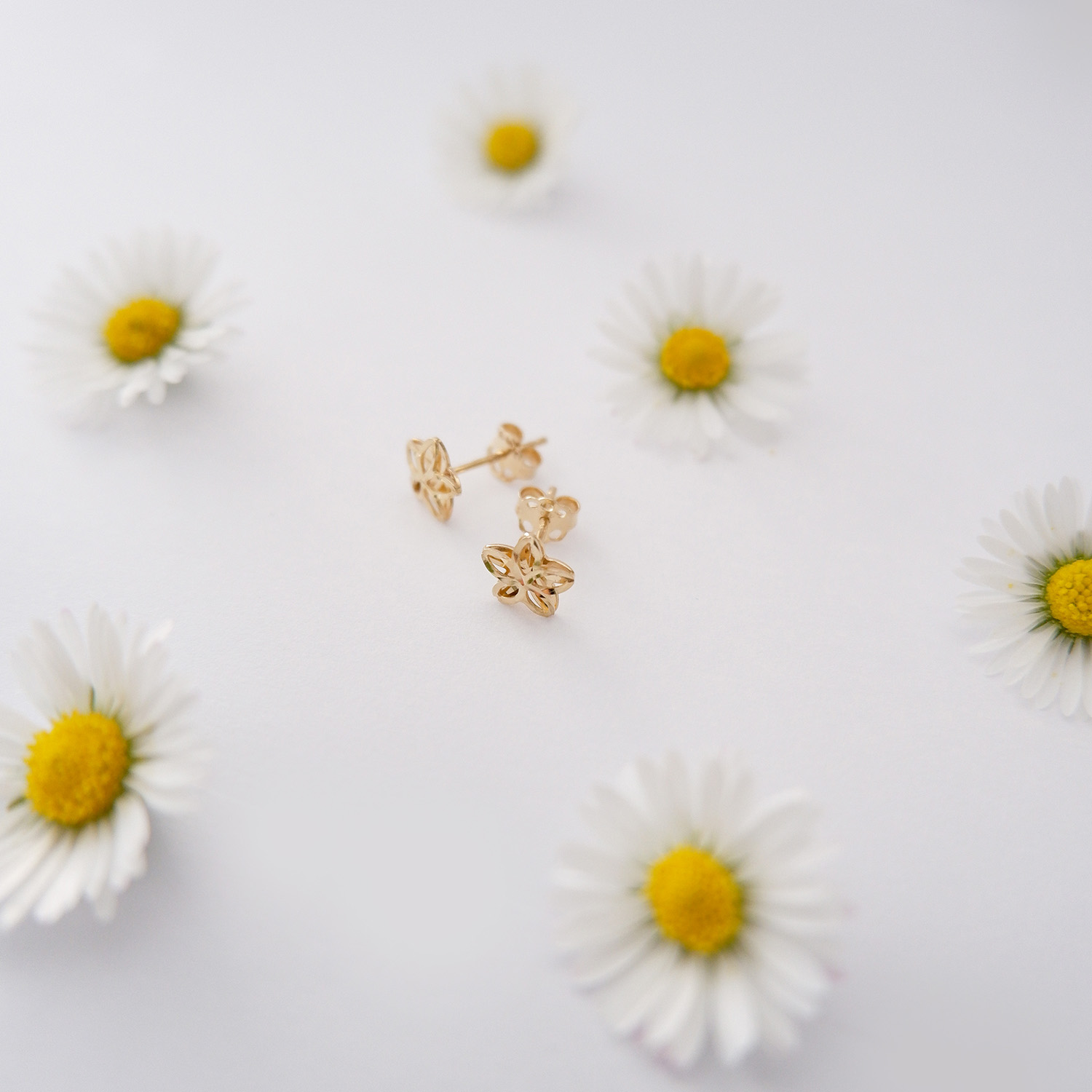 Orecchini Fiore in oro 18kt