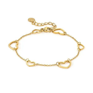 RITMATIKA Bracciale Cuori Oro