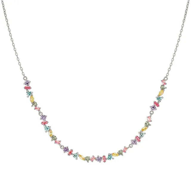 COLOUR WAVE Collana Tennis Pietre Colorate