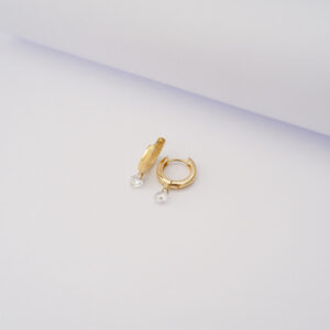 Hoops Zircone pendente Gold