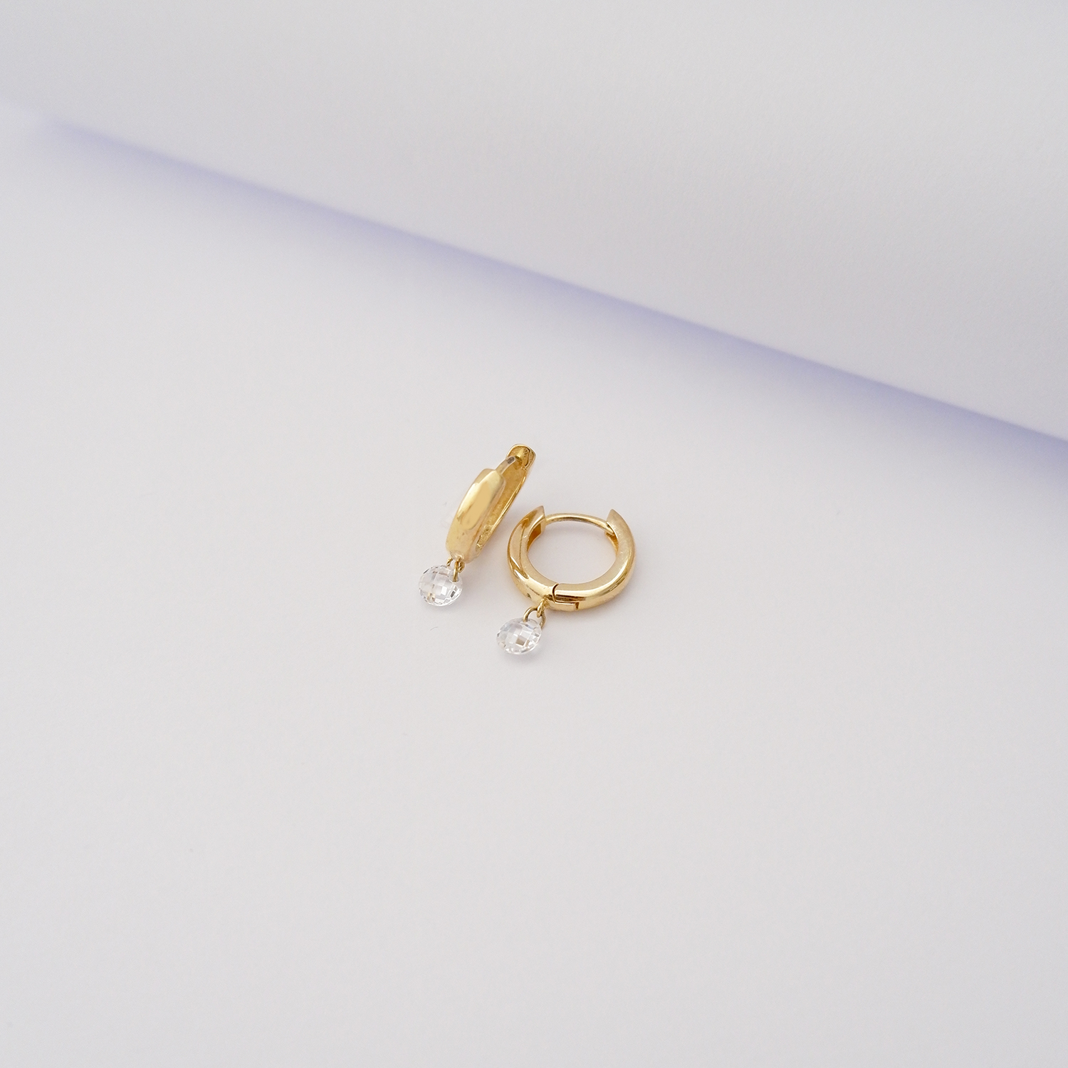 Hoops Zircone pendente Gold