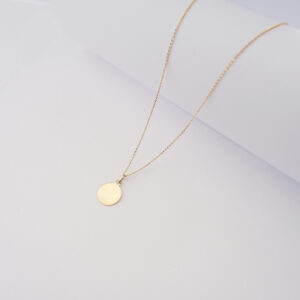 Collana Medaglia Cerchio in oro giallo 18kt
