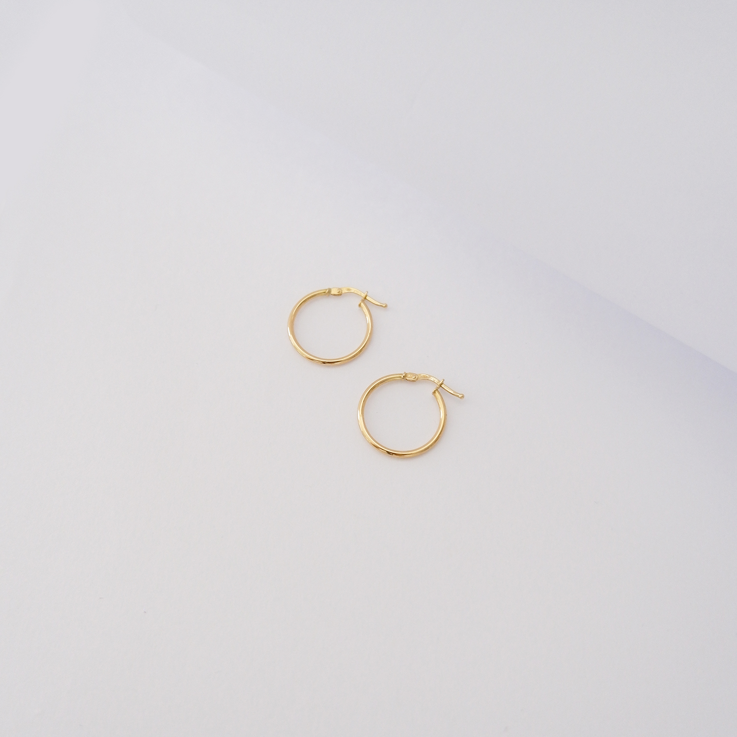 Orecchini a Cerchio in Oro Giallo 18Kt – Liscio Medio