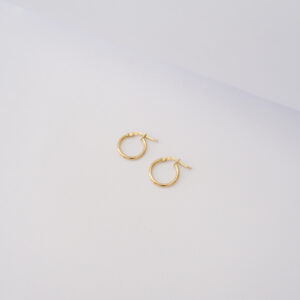 Orecchini a Cerchio in Oro Giallo 18Kt – Liscio Piccolo