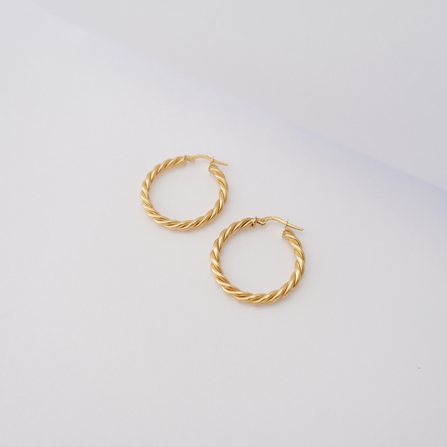 Orecchini a cerchio in Oro Giallo 18kt – Corda