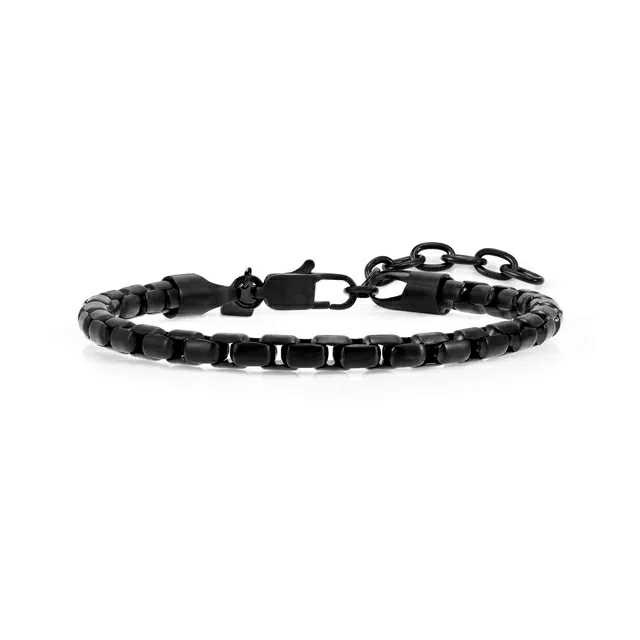 BOLD STEEL Bracciale Veneziana Nero