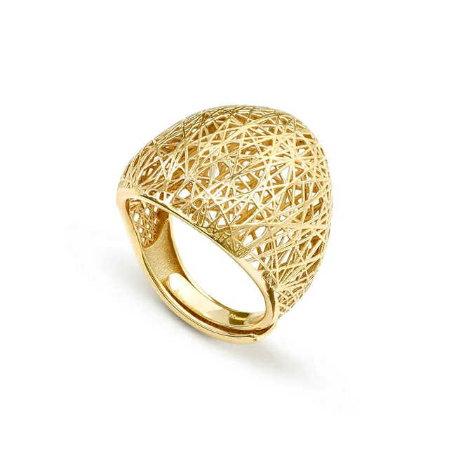LEAF OF LIGHT Anello Grande Oro