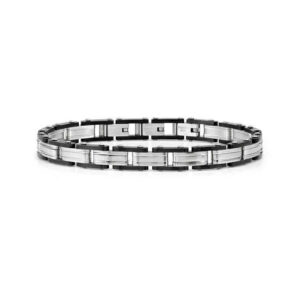 VIRTUS CODE Bracciale PVD Nero