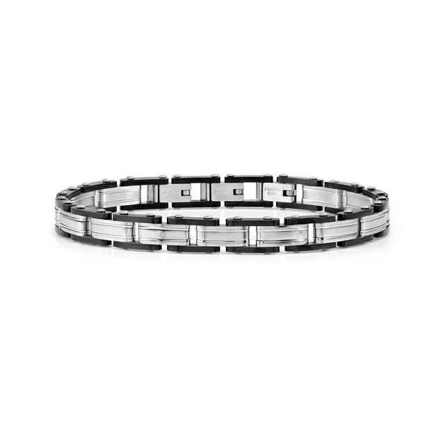 VIRTUS CODE Bracciale PVD Nero